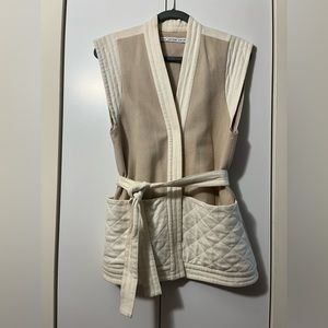 & Other Stories tan and beige vest - size 4/ small - great condition